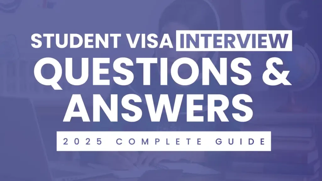 International student preparing for visa interview with documents – student visa interview questions and answers