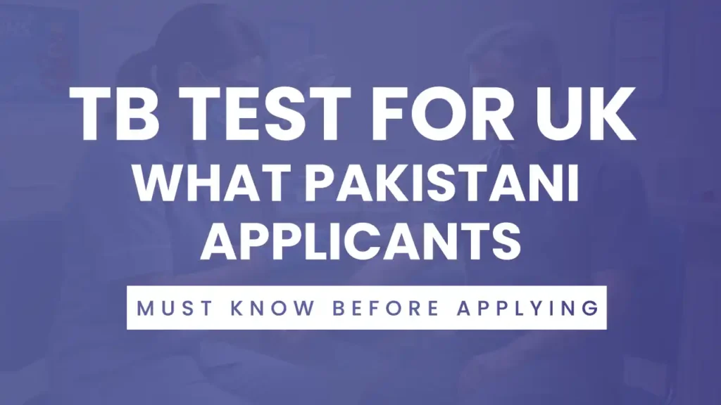 TB test for UK visa applicants at approved clinic in Pakistan