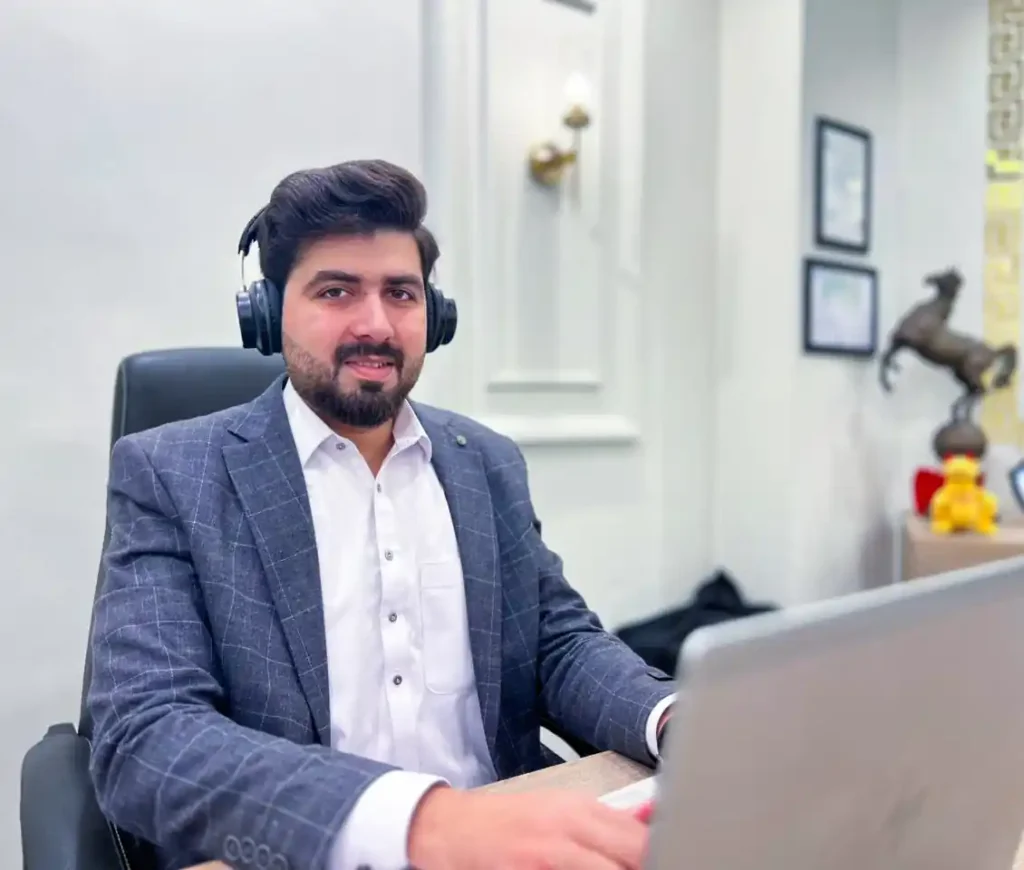 Umar Shah during a Study Abroad Virtual Counseling Session